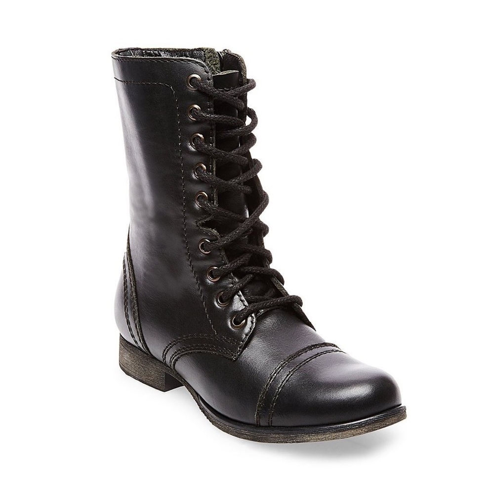 Steve Madden Troopa Combat Boots Black